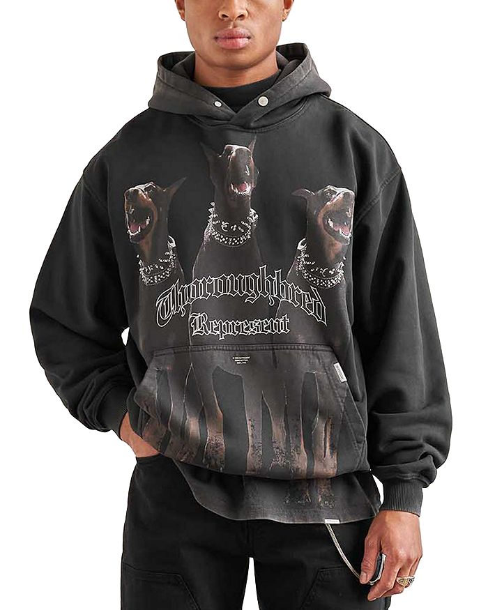 

Оверсайз худи Thoroughbred Represent, черный