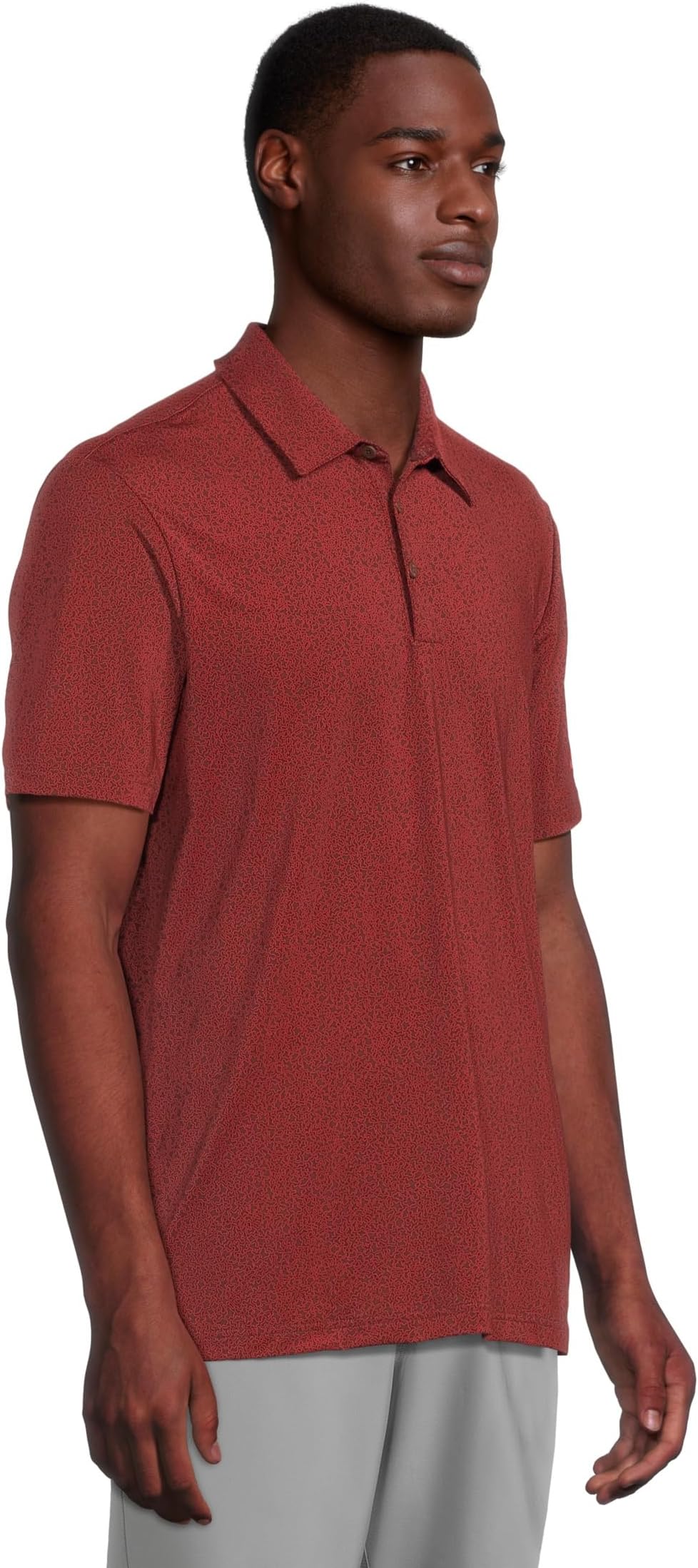 Футболка adidas Golf Ultimate365 Mini Bunker Golf Polo Shirt, цвет Aurora Ruby S25 — фото 2