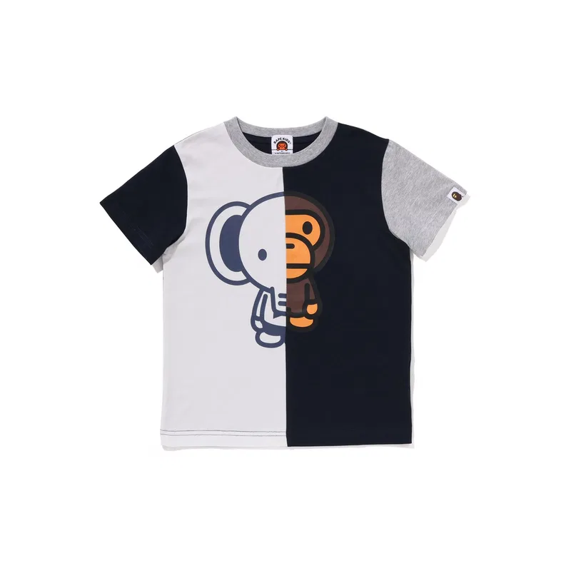 Футболка SS25 для детей 3-7 лет A BATHING APE, Dark Blue NYX