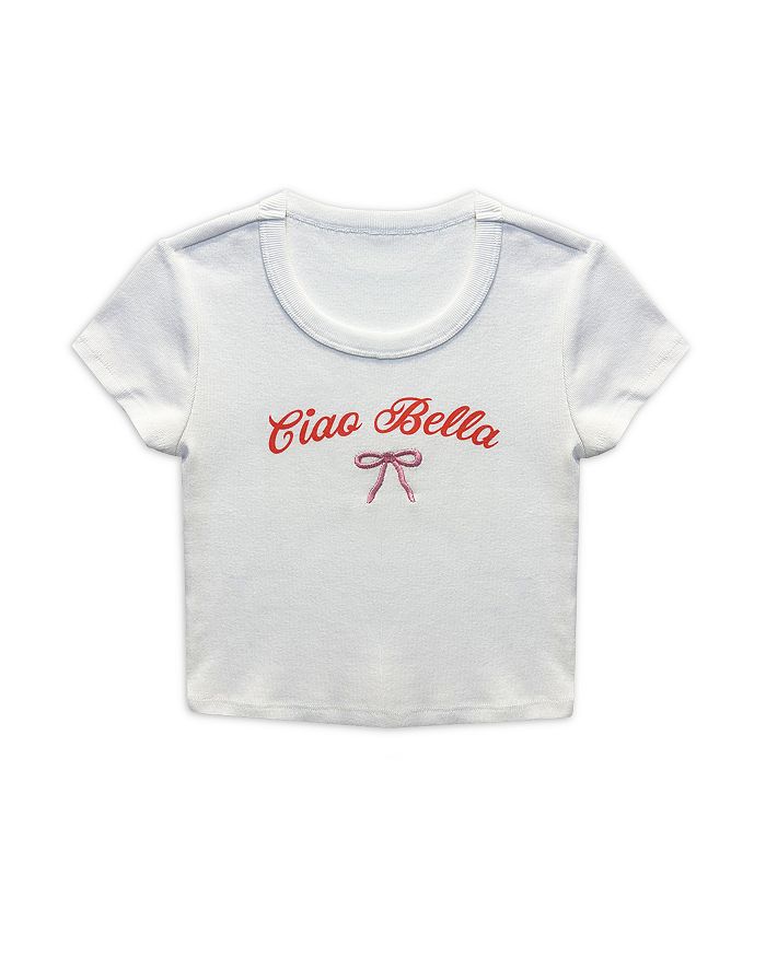 

Футболка для девочек Tween Ciao Bella Baby - Big Kid KatieJnyc, белый