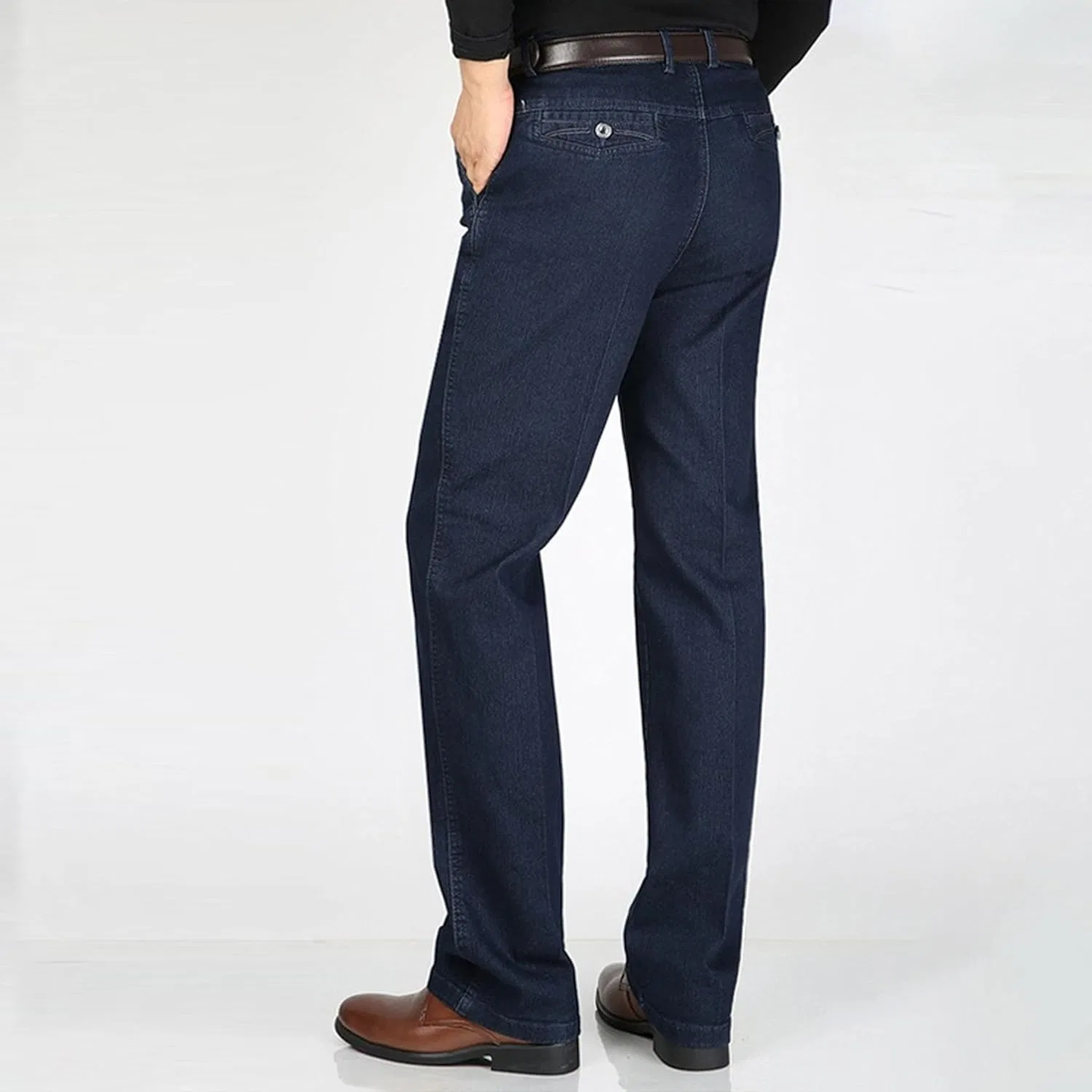 Джинсы свободного кроя, Stretch Jeans, темно-синие — фото 3