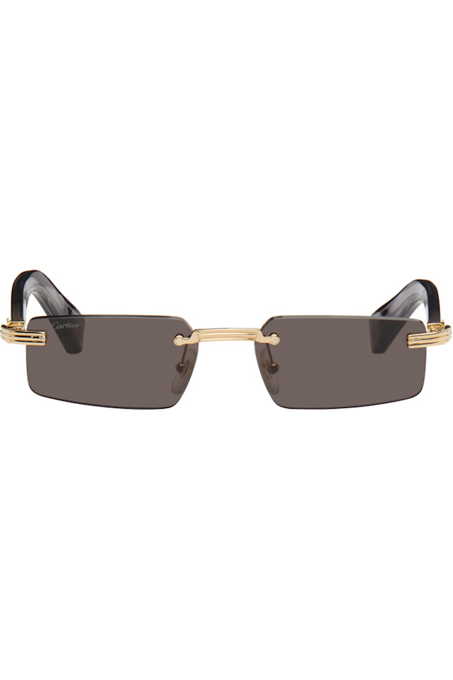 

Cartier Серые солнцезащитные очки ct0537s