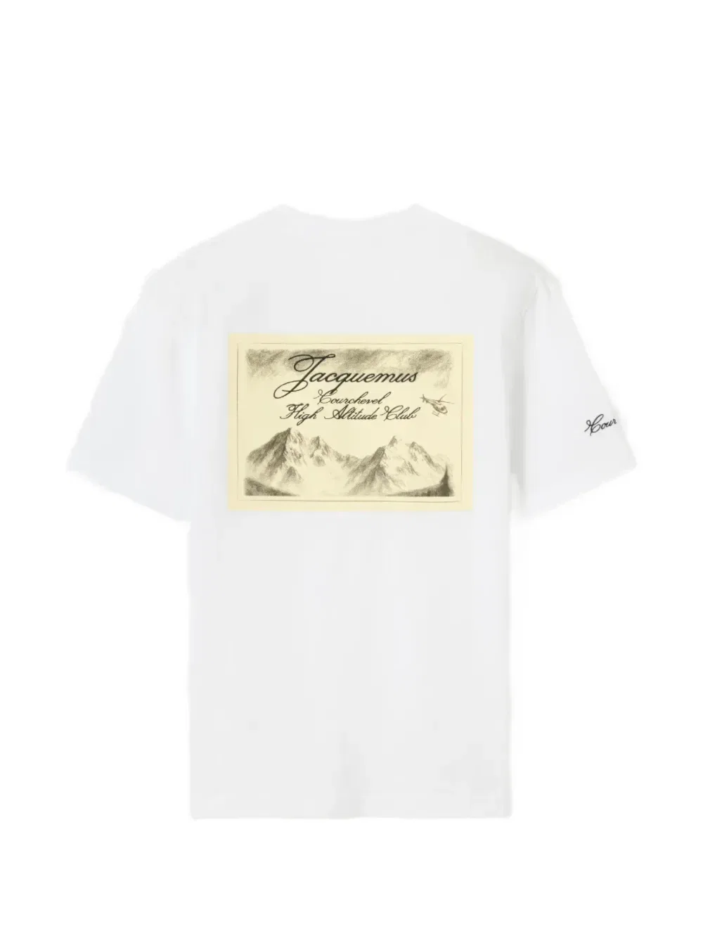 Футболка с графическим принтом «Куршевель» Jacquemus, белый — фото 4