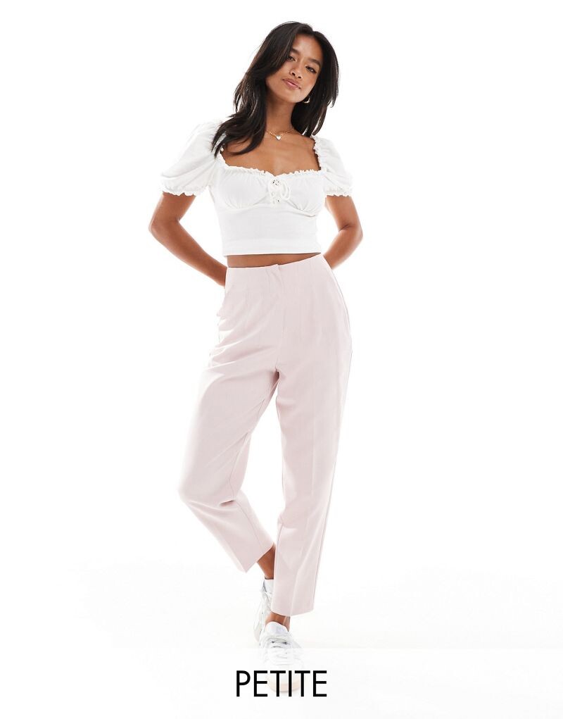

Темно-розовые брюки-сигареты с завышенной талией Miss Selfridge Petite