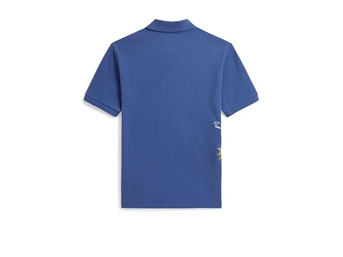 Поло Polo Ralph Lauren Kids с вышивкой хлопок, Bai Blue — фото 2