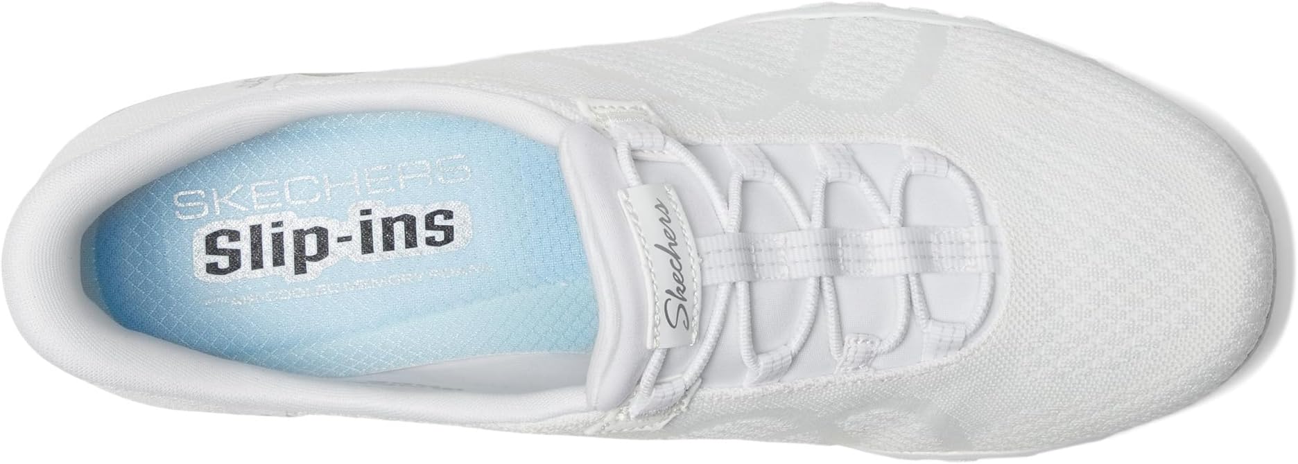 Кроссовки SKECHERS Breathe Easy - Knitty Waves Hands Free Slip-Ins, белый — фото 2