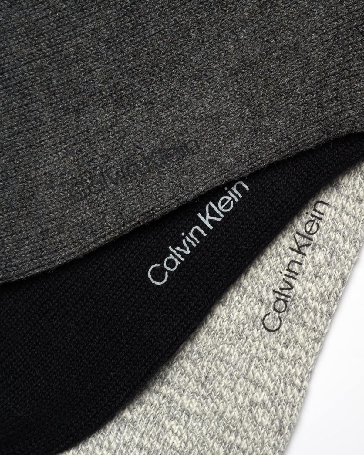 Мужские носки Calvin Klein Crew Socks - 6 пар легких хлопковых носков с влагоотводящей подкладкой и мягкой подошвой для мужчин, Charcoal — фото 4