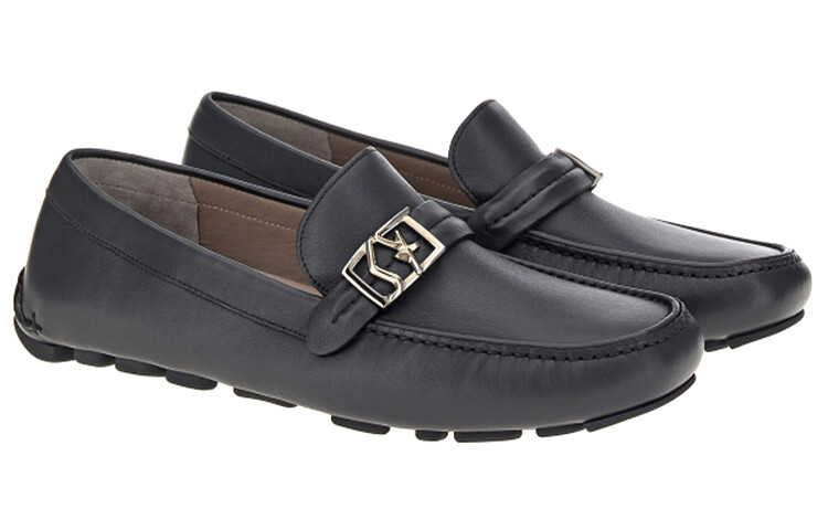 Мужские повседневные мужские низкие черные Ferragamo — фото 3