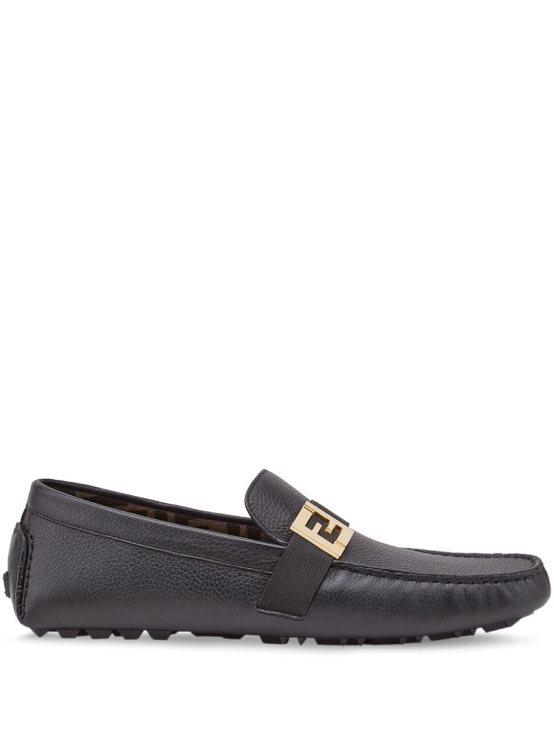 

Мокасины с логотипом FENDI, черный