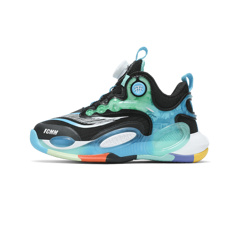 

Дышащие кроссовки для бега для детей FCMM, черный/зеленый