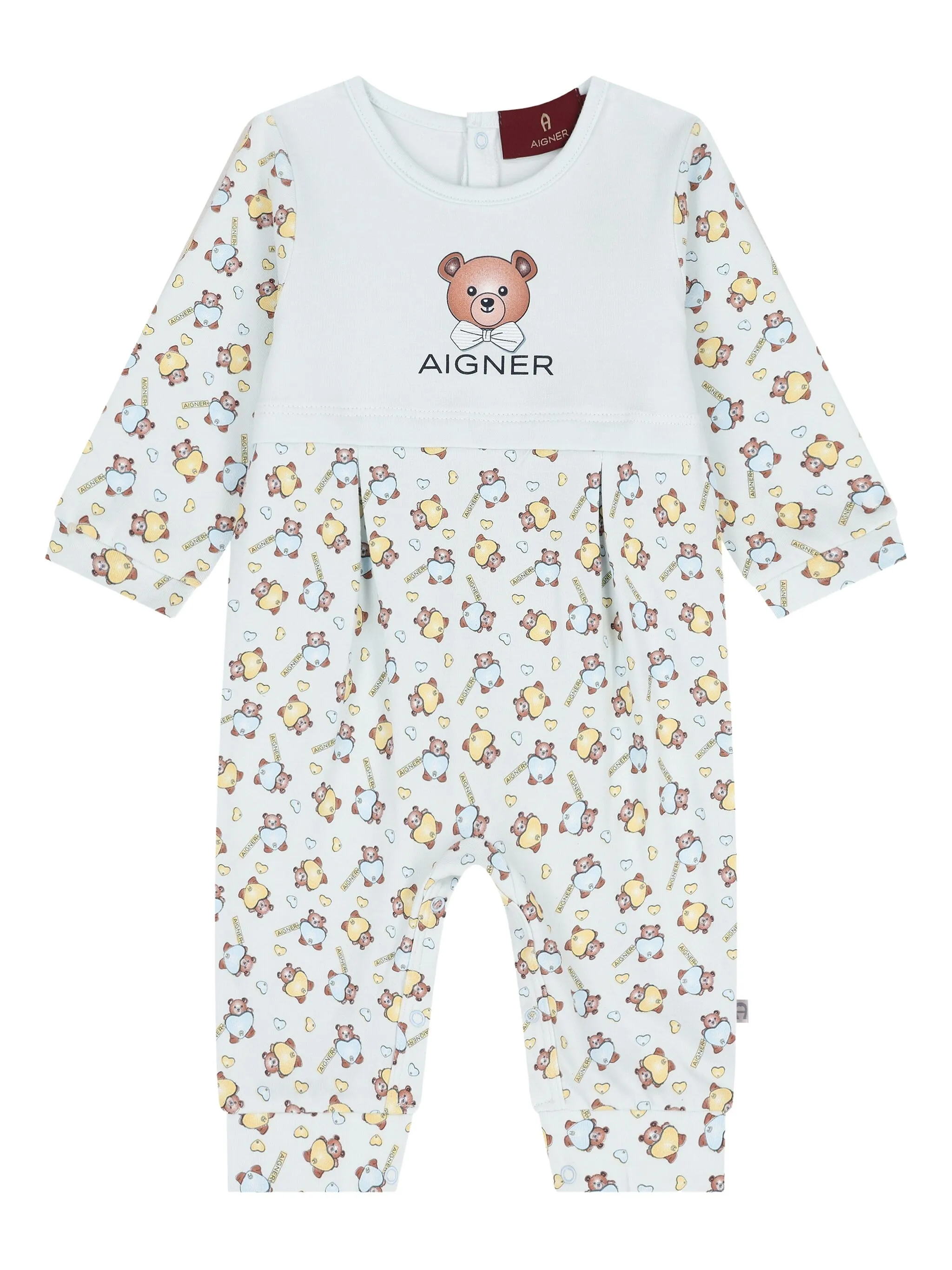 Ромпер с принтом Aigner Kids, белый