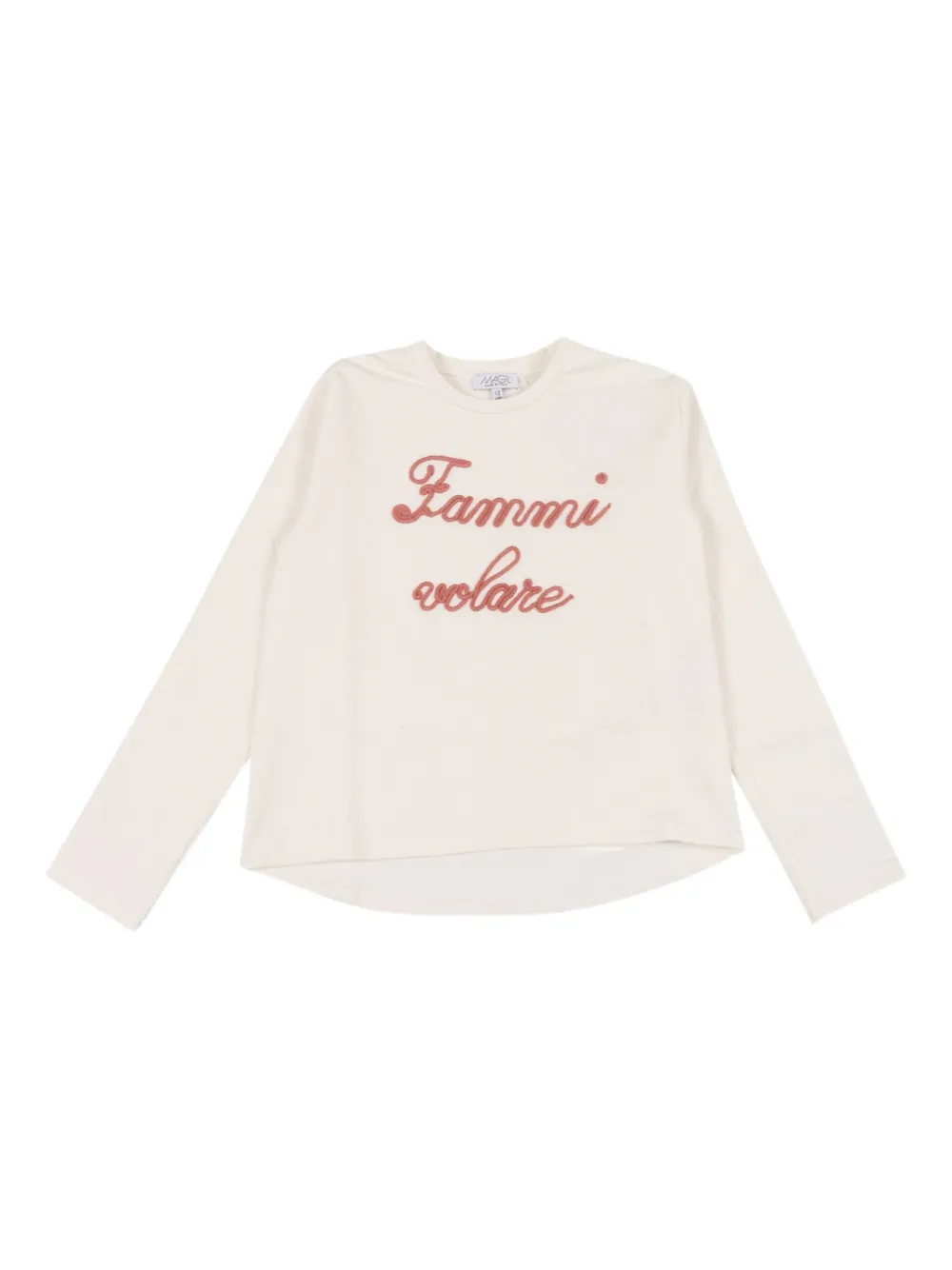 

Футболка с вышивкой "Fammi Volare" MAGIL, нейтральный