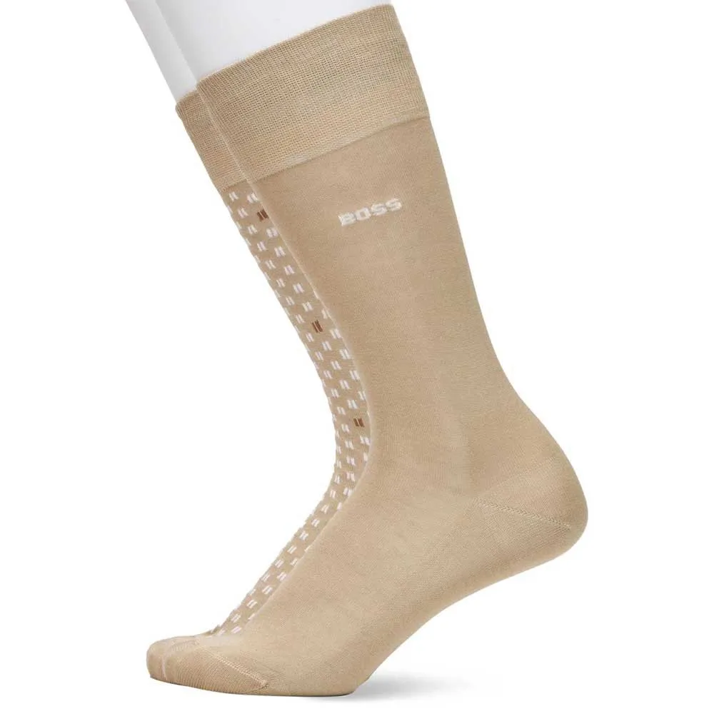 

Носки BOSS Rs Mini Tile Mc 2 pairs, бежевый