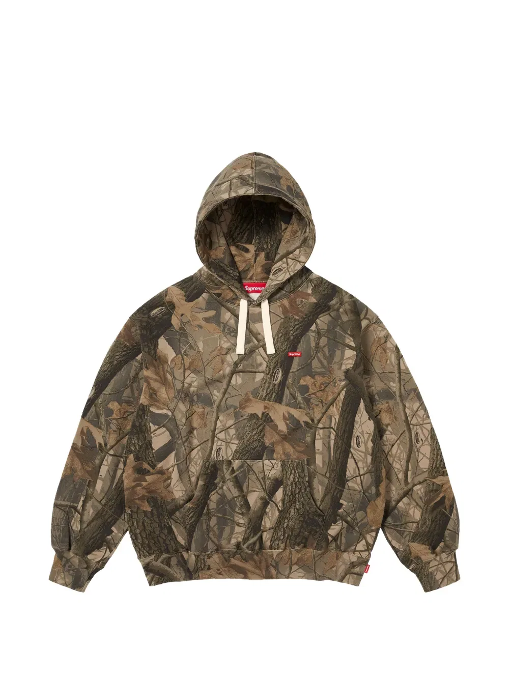 Худи с принтом в виде маленьких коробочек Supreme, коричневый