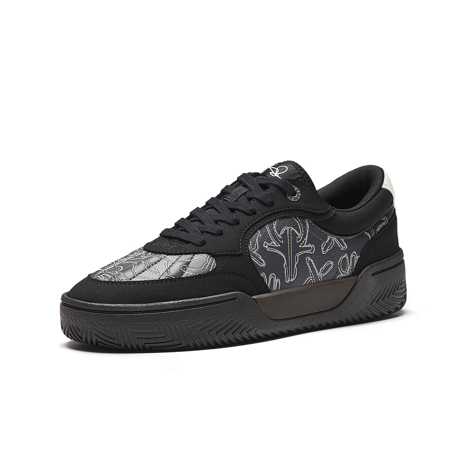 Owen Hélà TRIBE Slip Resistant, Abrasion Resistant, Lightweight, Height Increasing Low top Skateboard Shoes Men's ANTA, basic черный-5 — фото 3