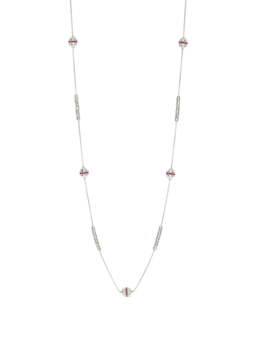 

Колье Ophidia из белого золота с рубином Officina Bernardi, серебяный