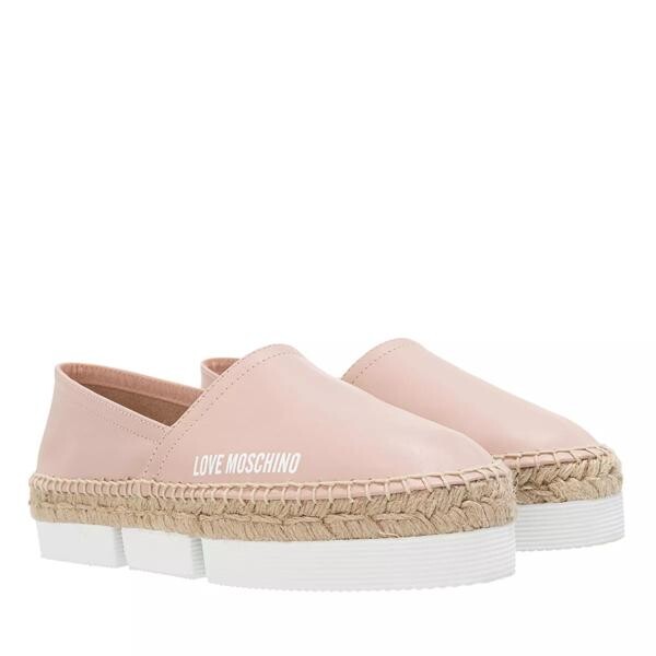 

Эспадрильи scarpad espam35 vitello nude Love Moschino, розовый