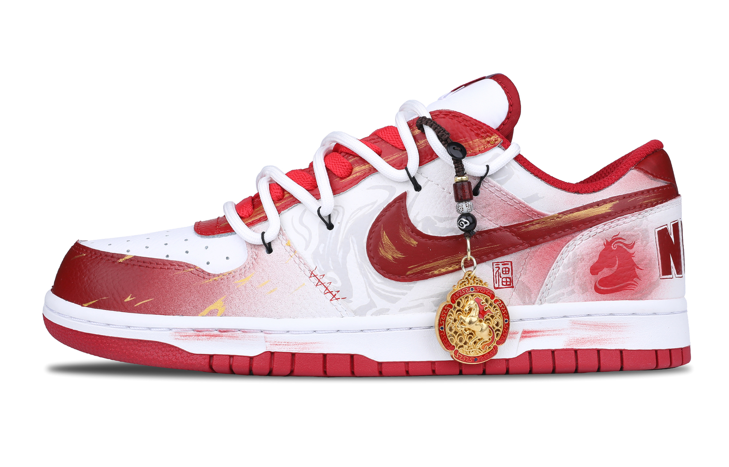 

Кроссовки для скейтбординга низкие, оберточные, износостойкие и нескользящие, унисекс Nike, red