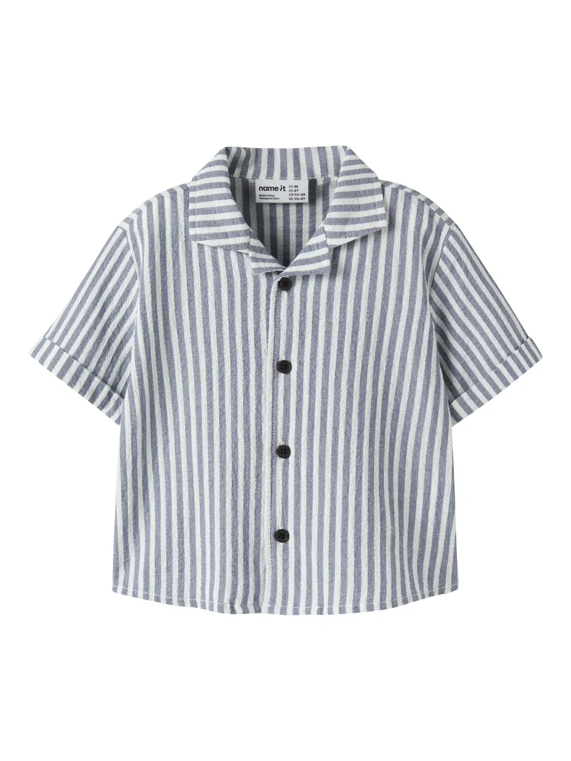 Рубашка с коротким рукавом, Name it, vintage indigo