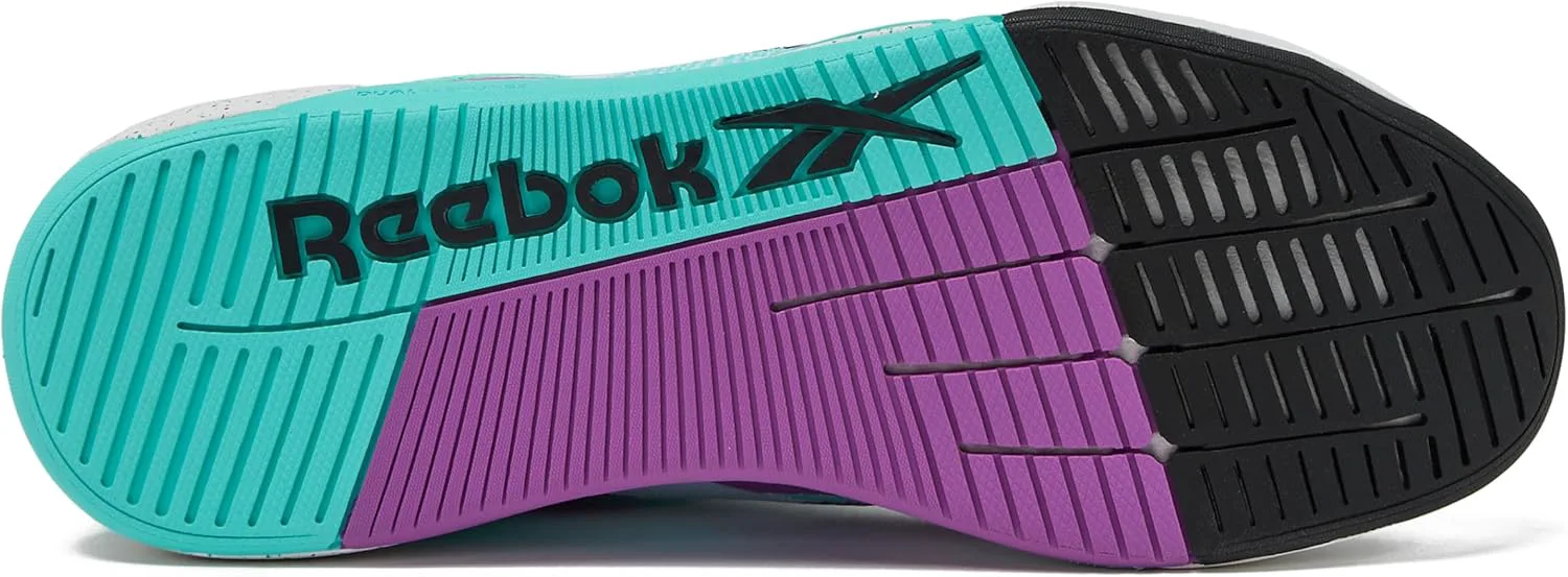 Мужские кроссовки Reebok Nano X5, для кросс-тренинга и легкого бега, белый/фиолетовый — фото 2