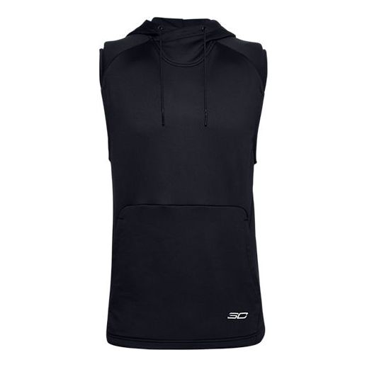 

Толстовка curry sleeveless hoodie 'black' Under Armour, черный
