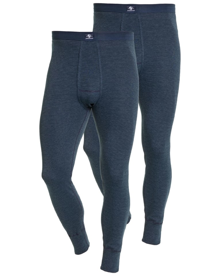 

Трусы боксеры Haasis Bodywear 2er-Set: lange Unterhose m. Eingriff, черный