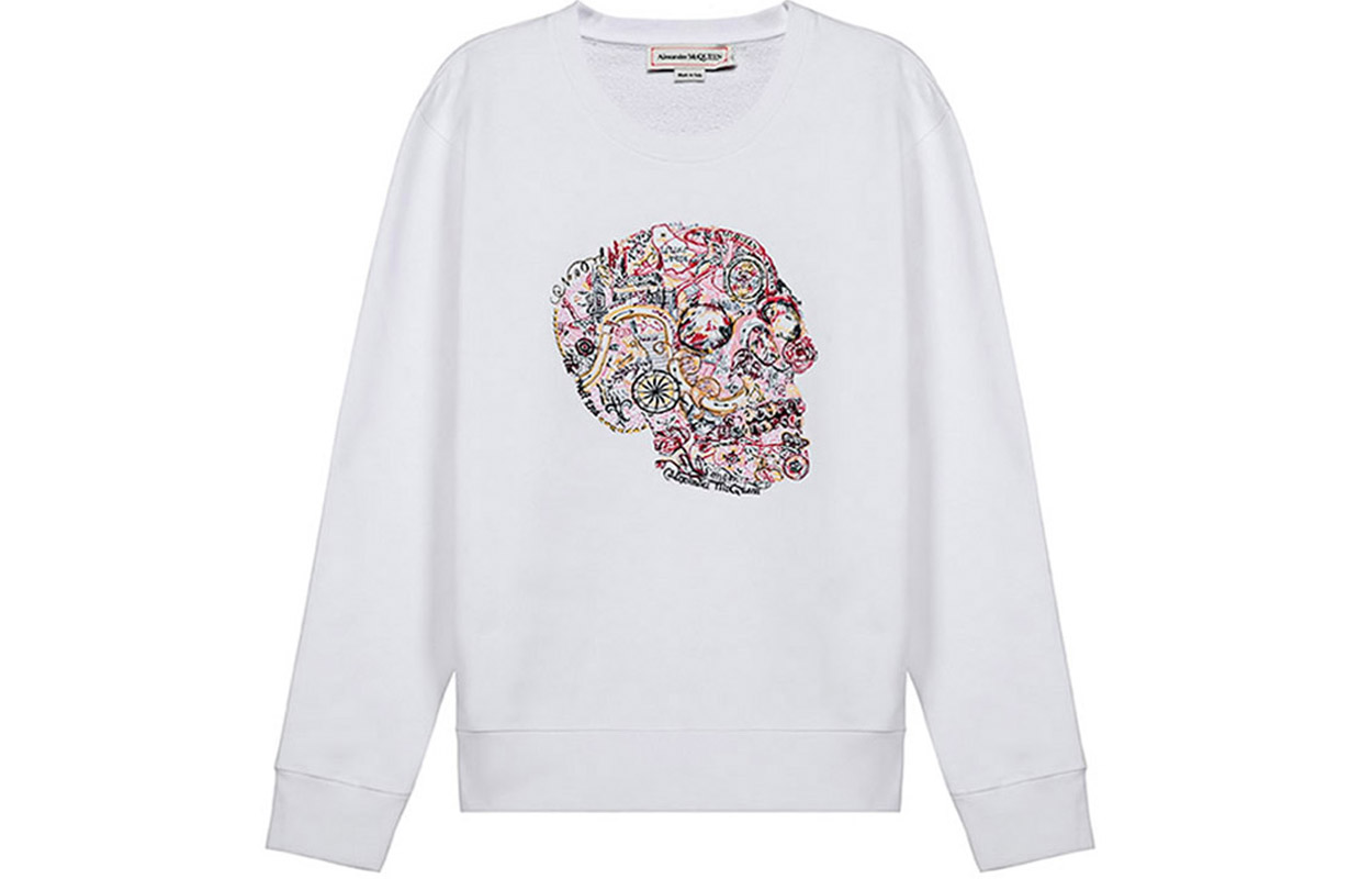 

Свитер мужской белый Alexander McQueen