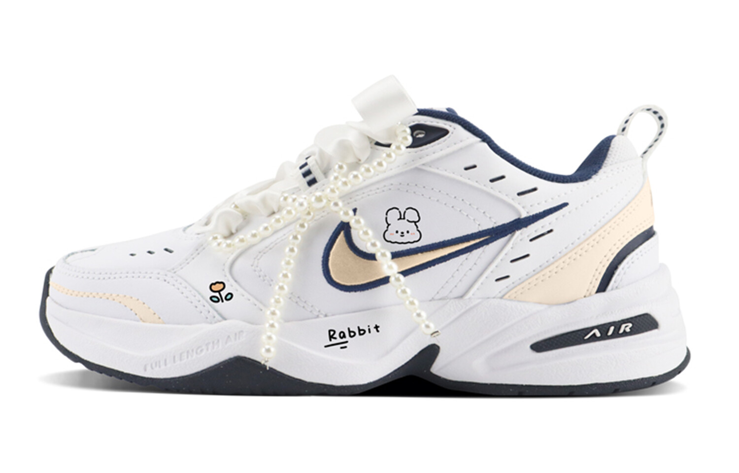 

Кроссовки Nike Air Monarch 4 Chunky Sneakers Unisex Low-top White/yellow, белый