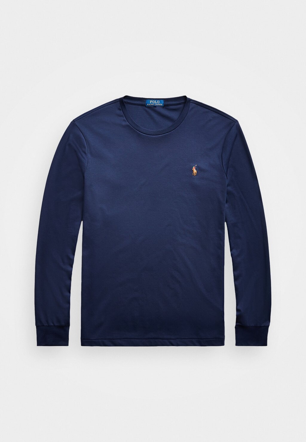 Футболка с длинным рукавом LONG SLEEVE Polo Ralph Lauren, изысканный темно-синий цвет — фото 4