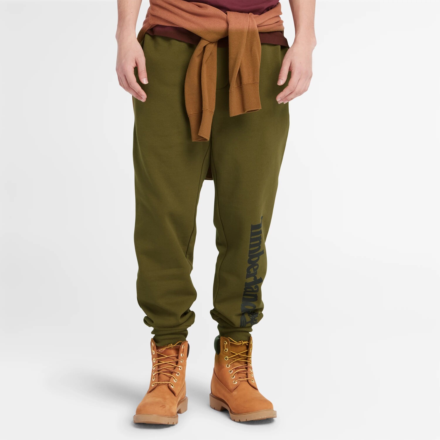 

Спортивные штаны с логотипом Timberland, цвет Dark Olive/Black