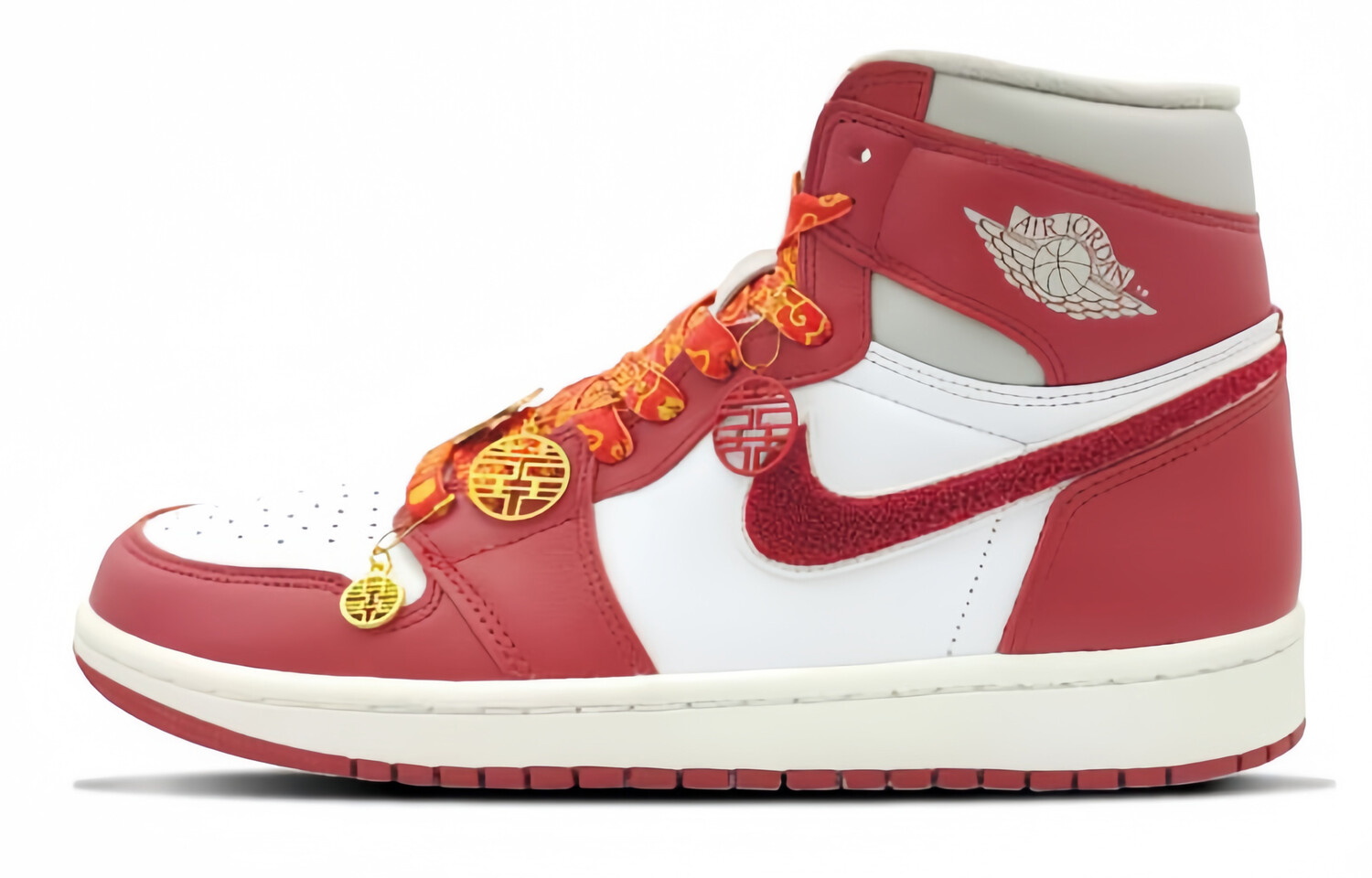 

Кроссовки Air Jordan 1 Vintage Basketball Women's High-Top, красный/белый