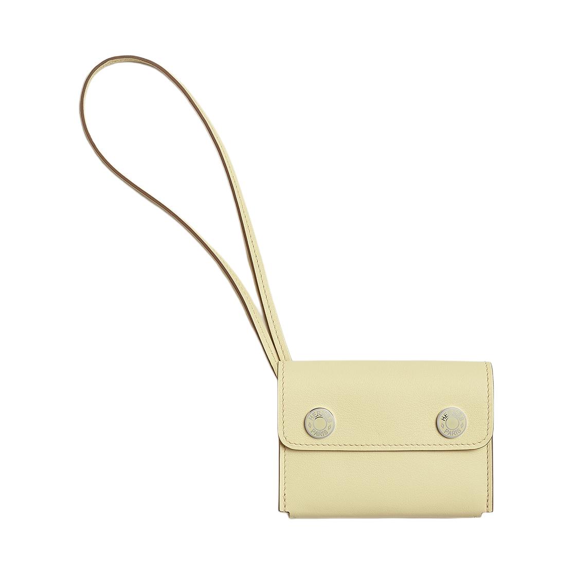 

HERMES Картхолдер Hermèsnap из кожи Swift женский цвет Milton Yellow