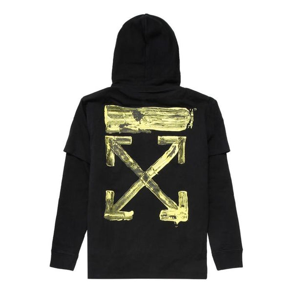 

Толстовка back arrow printing drawstring black Off-White, черный