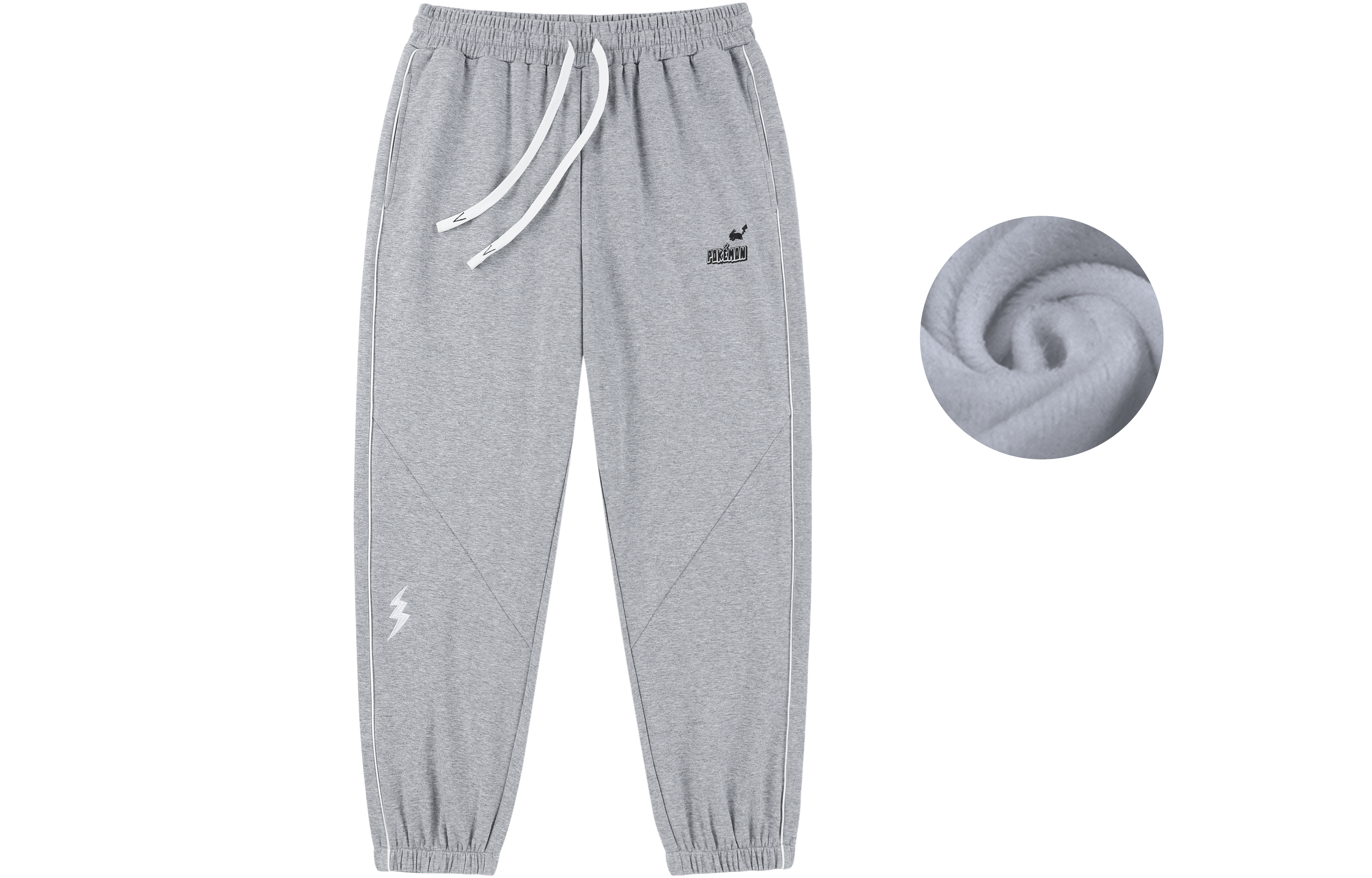 

Повседневные брюки унисекс Pokemon X VEIDOORN, Pikachu Style Light Heather Gray
