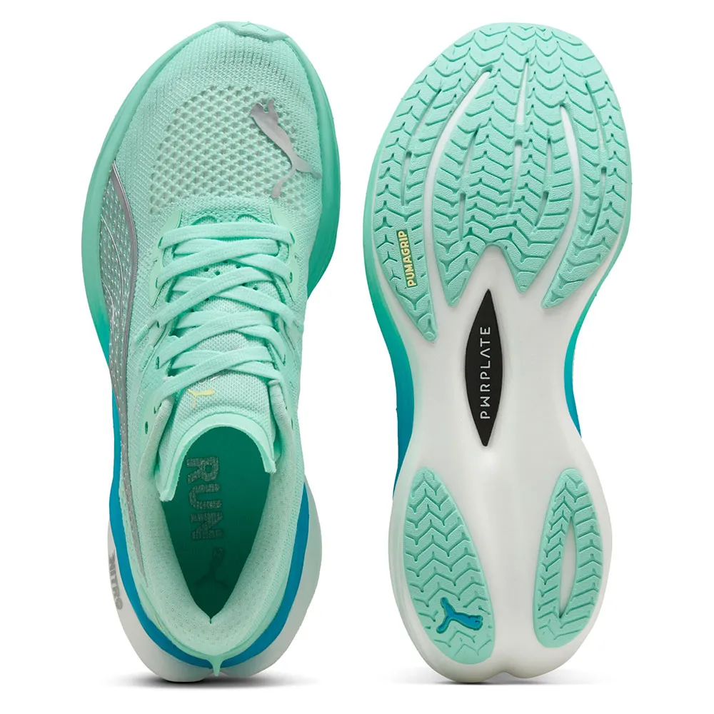 Беговые кроссовки Puma Deviate NITRO 3, зеленый — фото 2