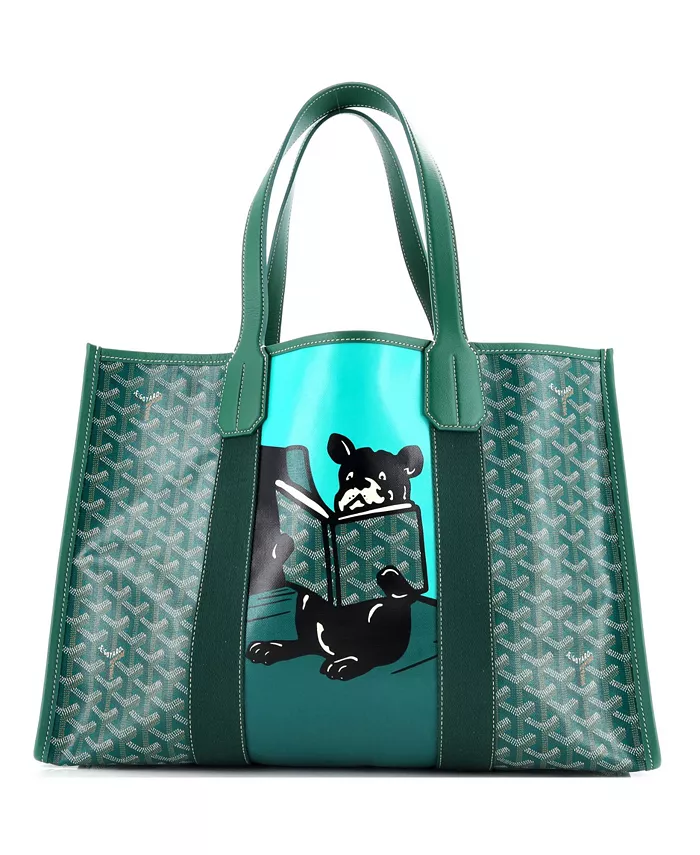 

Сумка-тоут MM Villette с принтом из лакированного холста Pre-Owned Goyard, зеленый