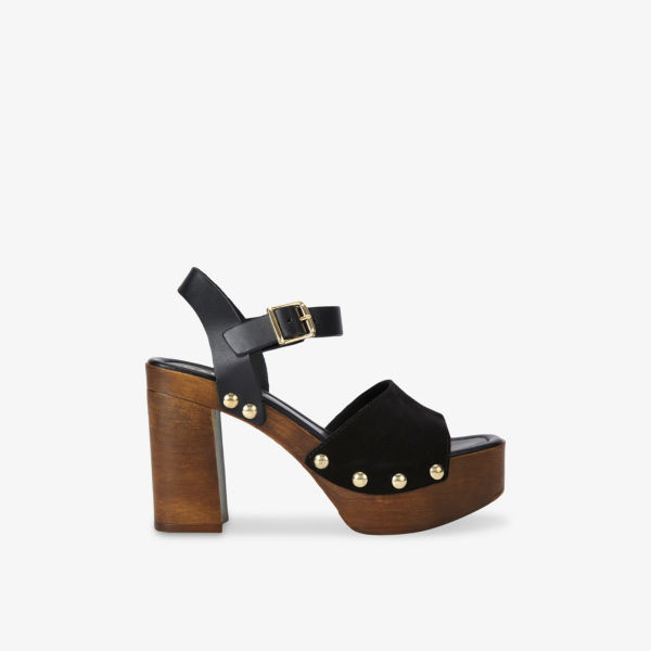 Босоножки на каблуке Carvela Comfort Festa из замши, черный