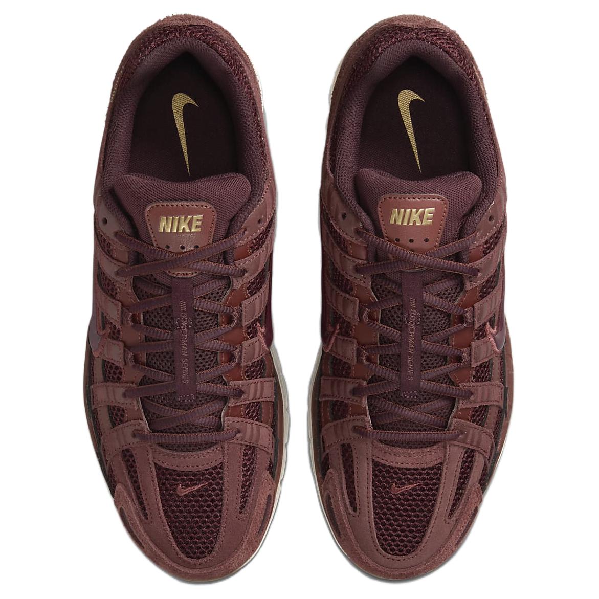 Кроссовки Nike P-6000 SE Dark Pony Metallic Gold — фото 4