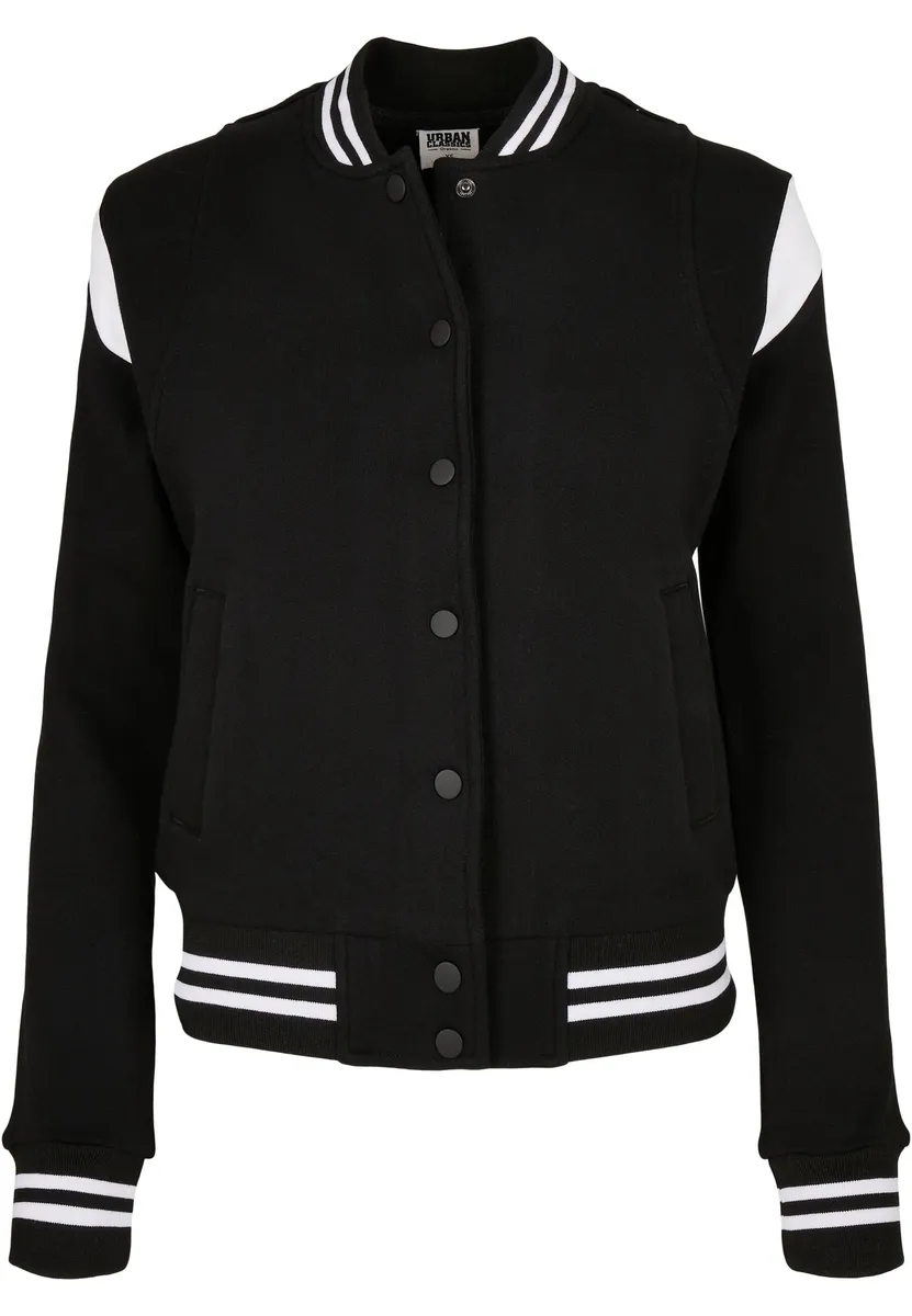 

Куртка для колледжа URBAN CLASSICS " Urban Classics Women's Ladies Organic Inset College Sweat Jacket" (1 шт.), без капюшона, белый