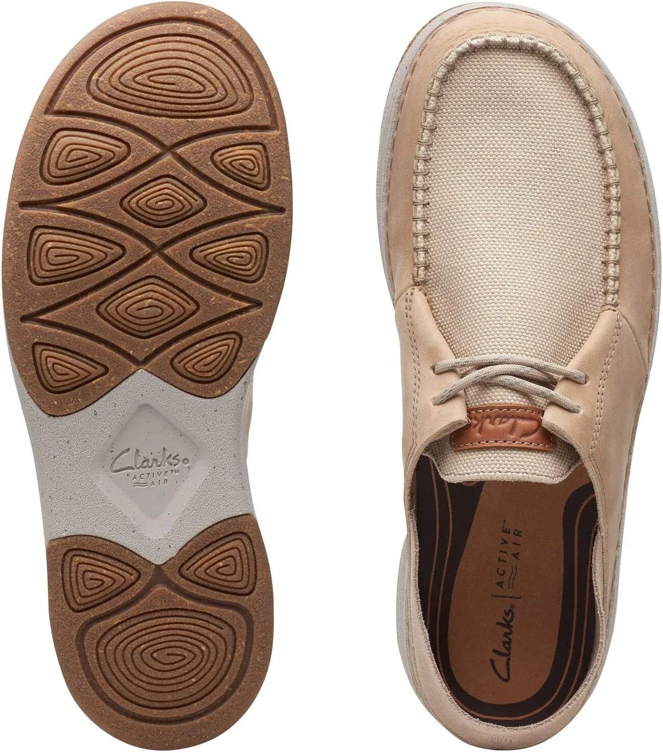 Мужские мокасины Clarks Nature 5 Moc, Sand — фото 3
