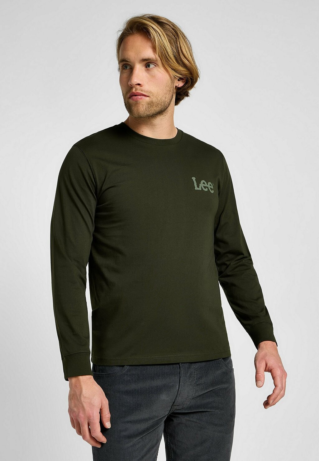 

Топ с длинными рукавами LS MED WOBLLY LEE Lee, цвет Mottled Green