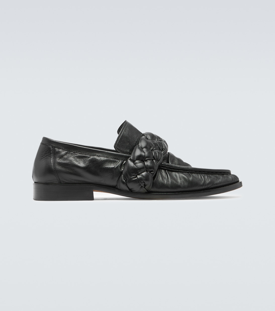 

Лоферы Astaire из кожи Bottega Veneta, черный