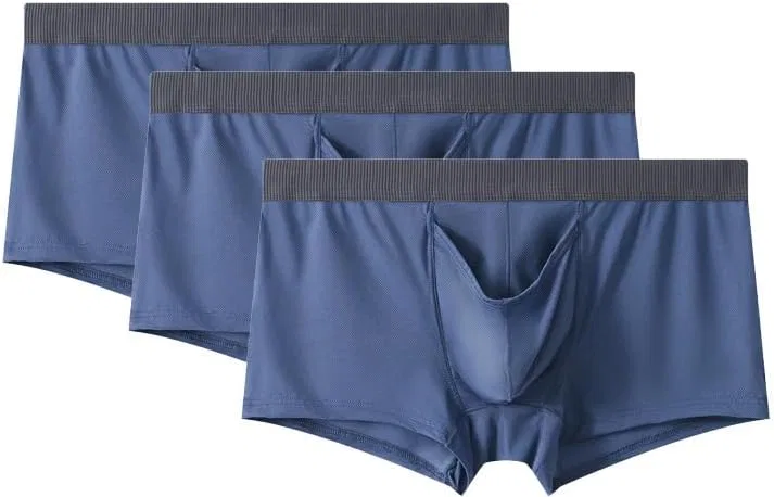 Боксеры с раздельным карманом Men's Elephant Nose, синие