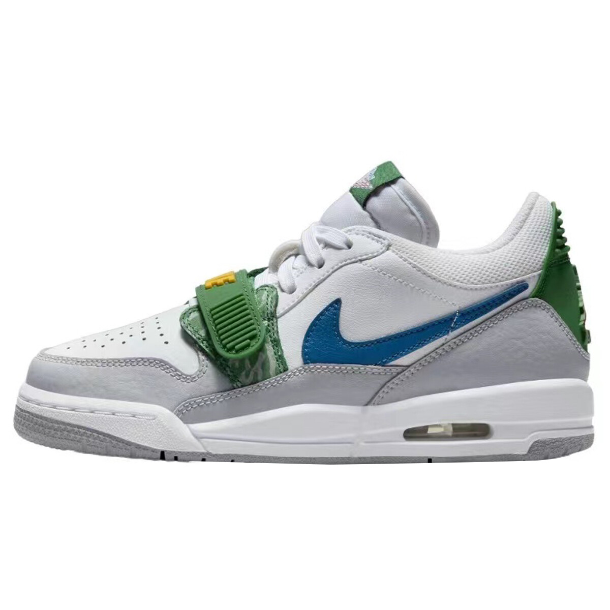 Кроссовки Jordan Legacy 312 Vintage Basketball Shoes Women's Low-top Green, белый/зеленый — фото 4