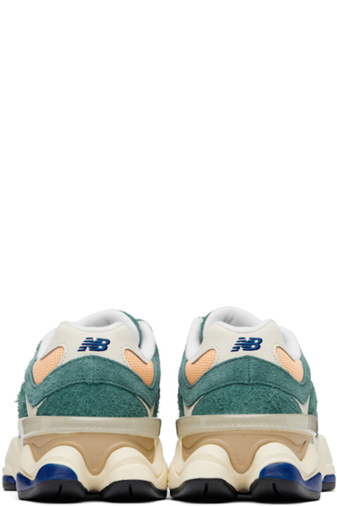 Зеленые и оранжевые кроссовки 9060 New Balance — фото 2