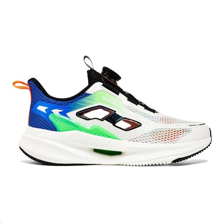 Кроссовки XTEP Kids Lifestyle Shoes GS Low-top Sail White/Lyon Blue, белый/синий — фото 2