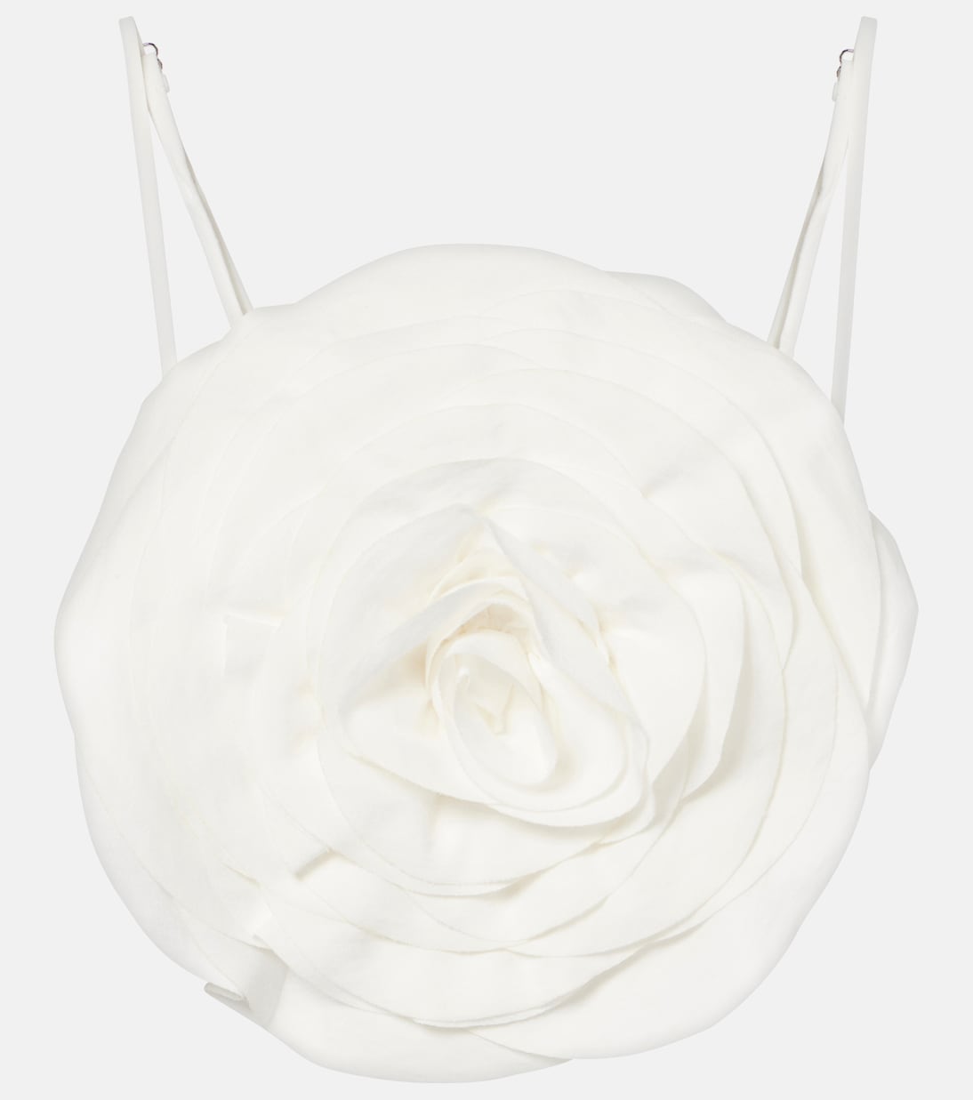 

Укороченный топ с цветочным принтом Blumarine, White Pearl