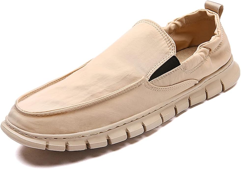 

Мужские мокасины Asifn с удобной вставкой, дышащие повседневные туфли для улицы и вождения, лодочные туфли, хаки