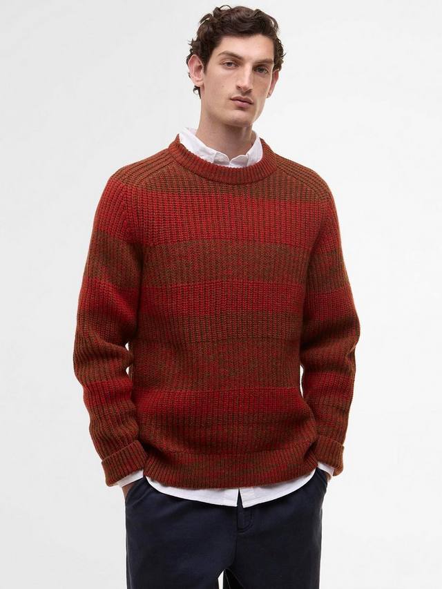 

Шерстяной джемпер Paul Smith Saddle с круглым вырезом Barbour, Rosette Red