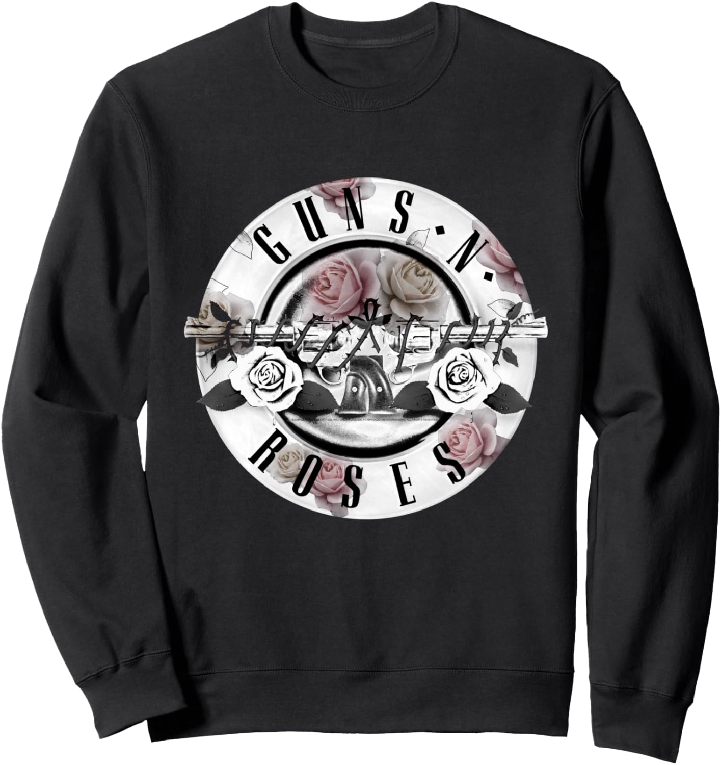 

Официальная толстовка Guns N' Roses с цветочным принтом и изображением пули, черная, Черный, Официальная толстовка Guns N' Roses с цветочным принтом и изображением пули, черная
